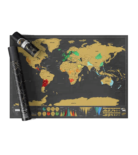 Mapa do ścierania - świat